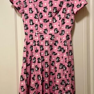 Eva Rose Raccoon Print Dress
